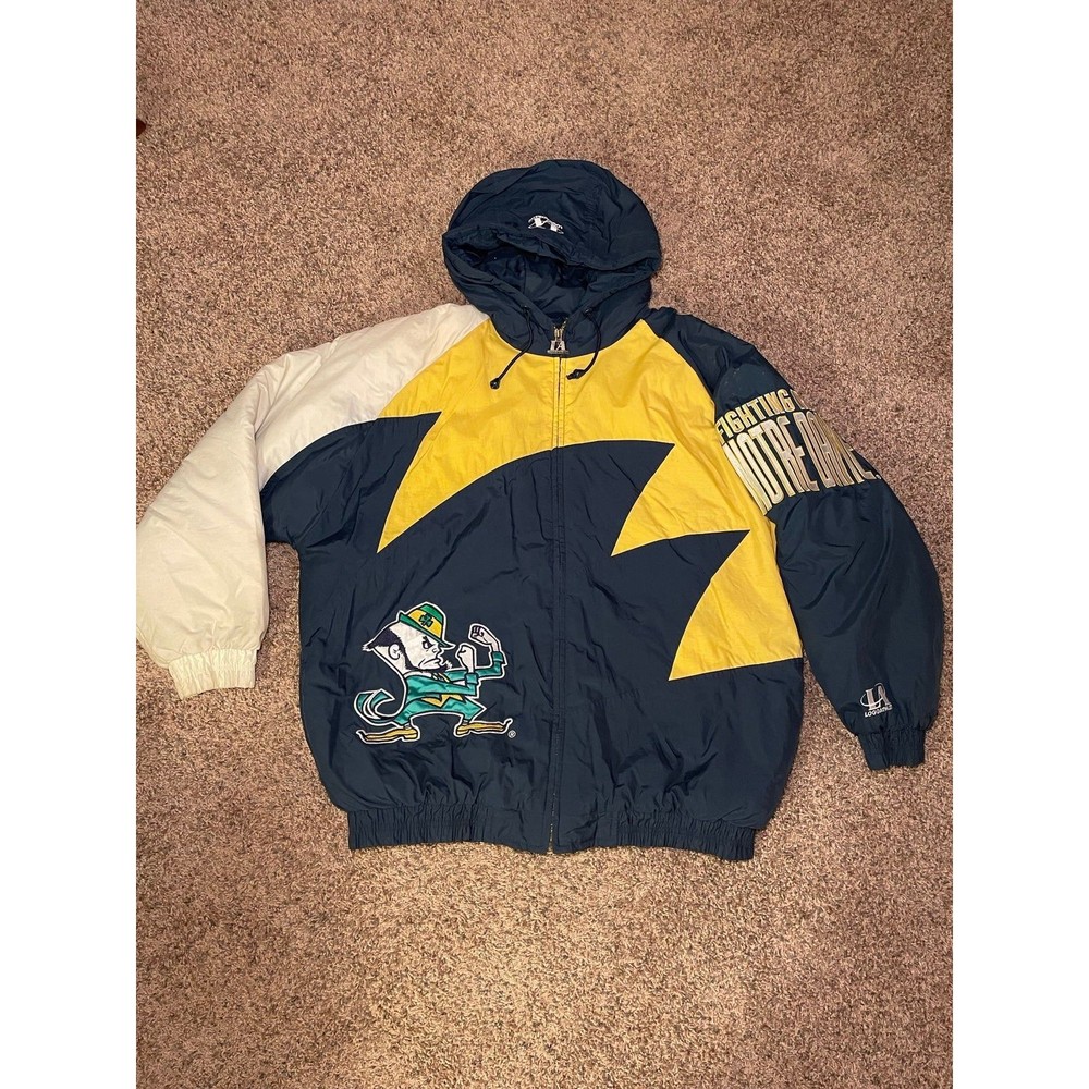 Vintage Logo Athletic Sharktooth University of Notre Dame Fighting Irish Coat